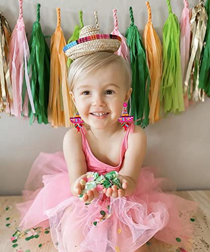 Cinco De Mayo Earrings for Women Colorful Beaded Fiesta Chill Dangle Earrings Statement Letter Drop Earrings Mexican Festival Jewelry Gifts3