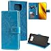 Produktbild CoverKingz Handyhülle für Xiaomi Poco X3 NFC/Poco X3 Pro - Handytasche mit Kartenfach Poco X3 NFC/Poco X3 Pro Cover - Handy Hülle klappbar Motiv Mandala Blau
