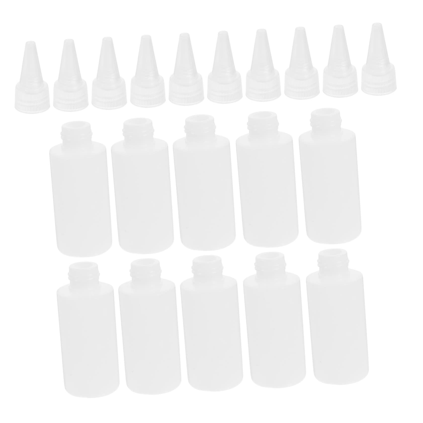 Gadpiparty 100piezas Botellas De Plástico Flexibles Para Pintura Botellas De Precisión Para Dispensar Líquidos y Pigmentos Para Manualidades y Proyectos De Arte