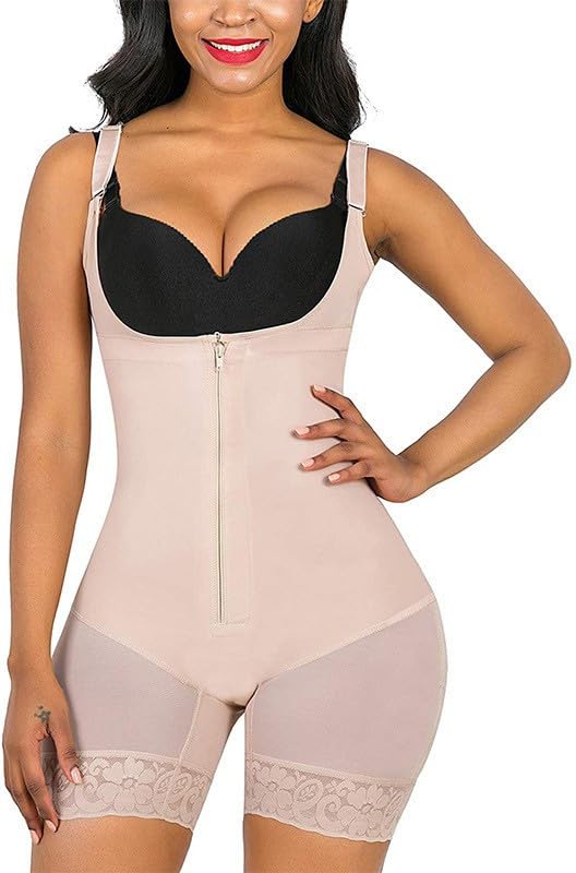 Women's Cotton Lycra Blend Solid Body Shaper | High Waist Tummy Control Body Shaper for Saree, Dress and Ethnic Wear | Slim Fit Shaping Innerwear (Pack of 1)-picture-28