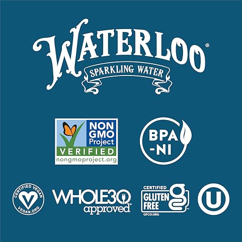 Image of Waterloo Sparkling Water, Apple Pie A La Mode Naturally Flavored, 12 Fl Oz Cans (Pack of 12) - Zero Calories and Zero Sugar or Sweeteners