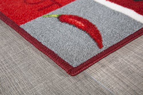 Andiamo Tappeto da Cucina Hot Pepper, 100%