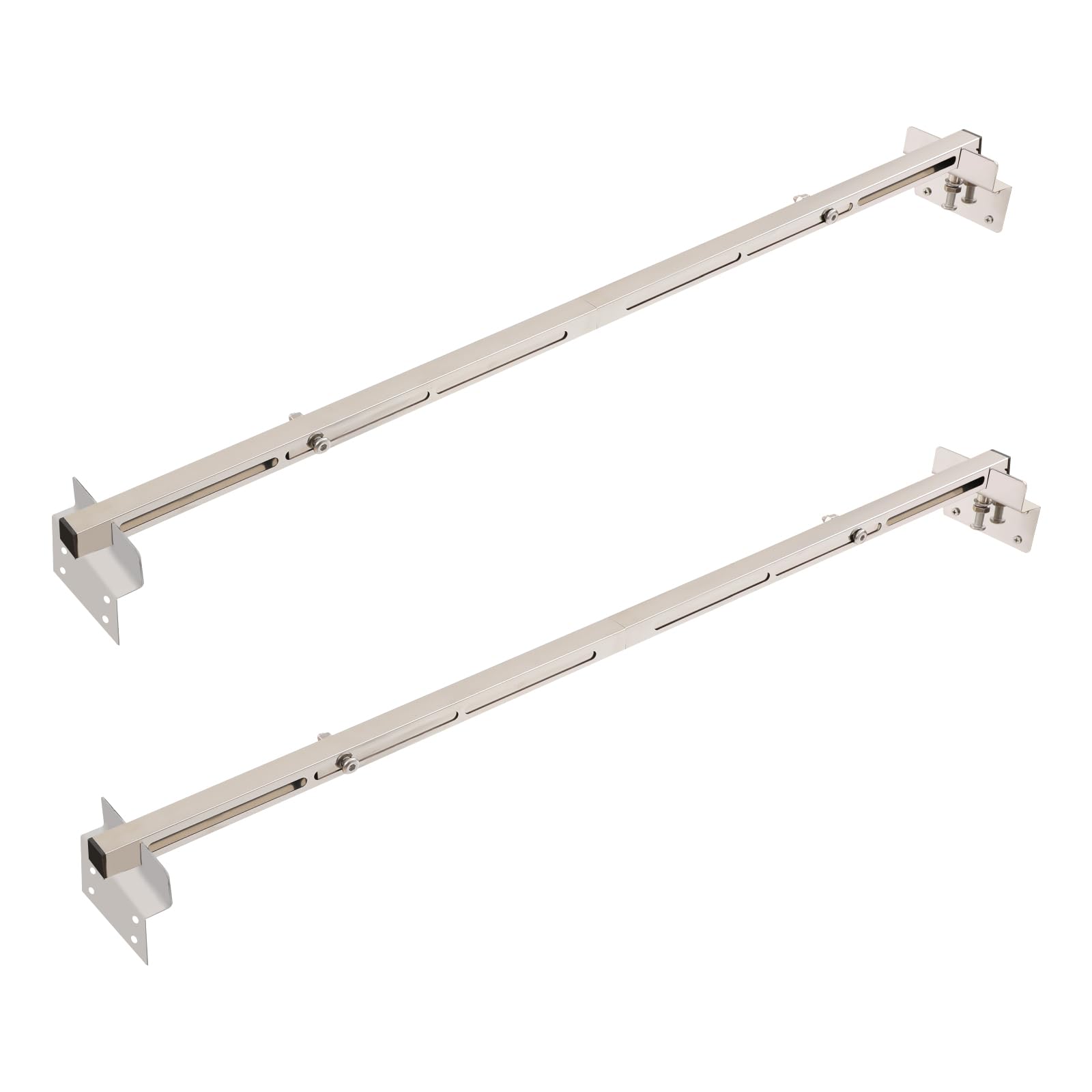 2 supporti per lavello sottolavello in acciaio inox, 91-130 cm, regolabili, portata 150 kg, supporto per lavello sottolavello