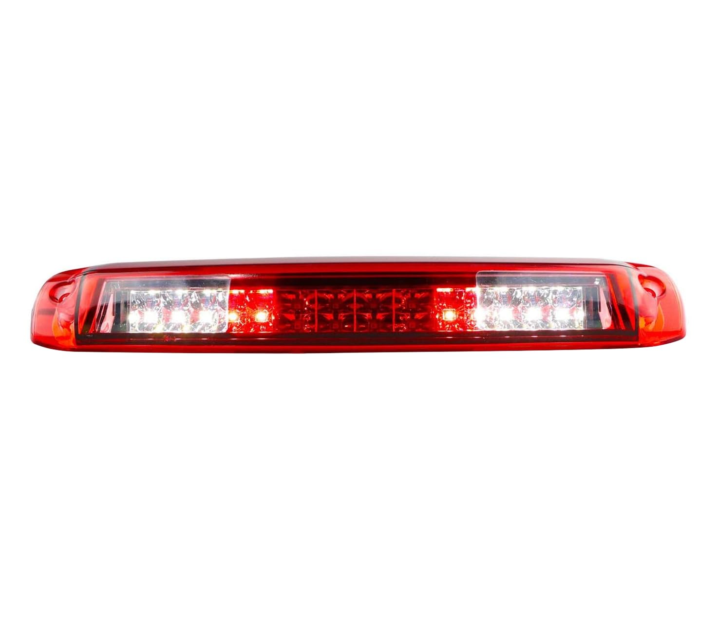 3rd Brake Light for 1999-2007 Chevy Silverado/ GMC Sierra 1500 2500HD 3500 Third Cargo Lamp High Mount Stop Light Reversing Light (Red Lens)