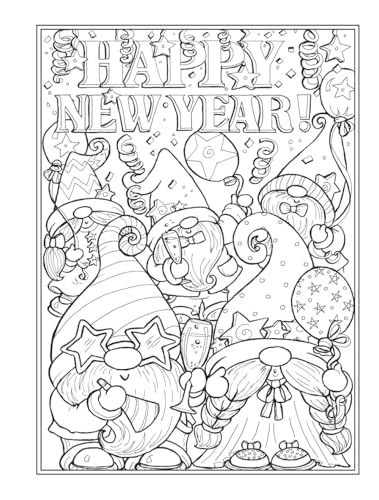 Creative Haven Gnome for the Holidays Coloring Book (Adult Coloring Books: Holidays & Celebrations) - Image 4