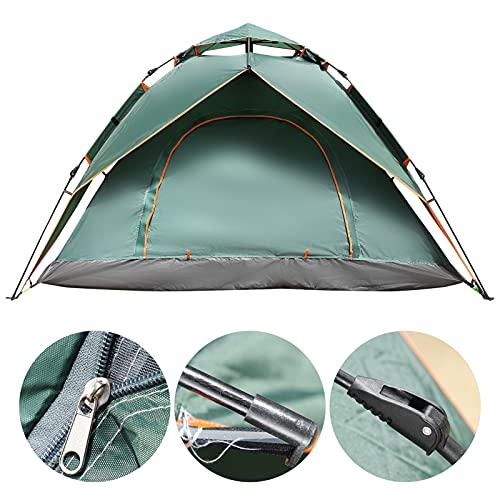 Carpa automática doble cubierta impermeable para 4 personas miniatura 5