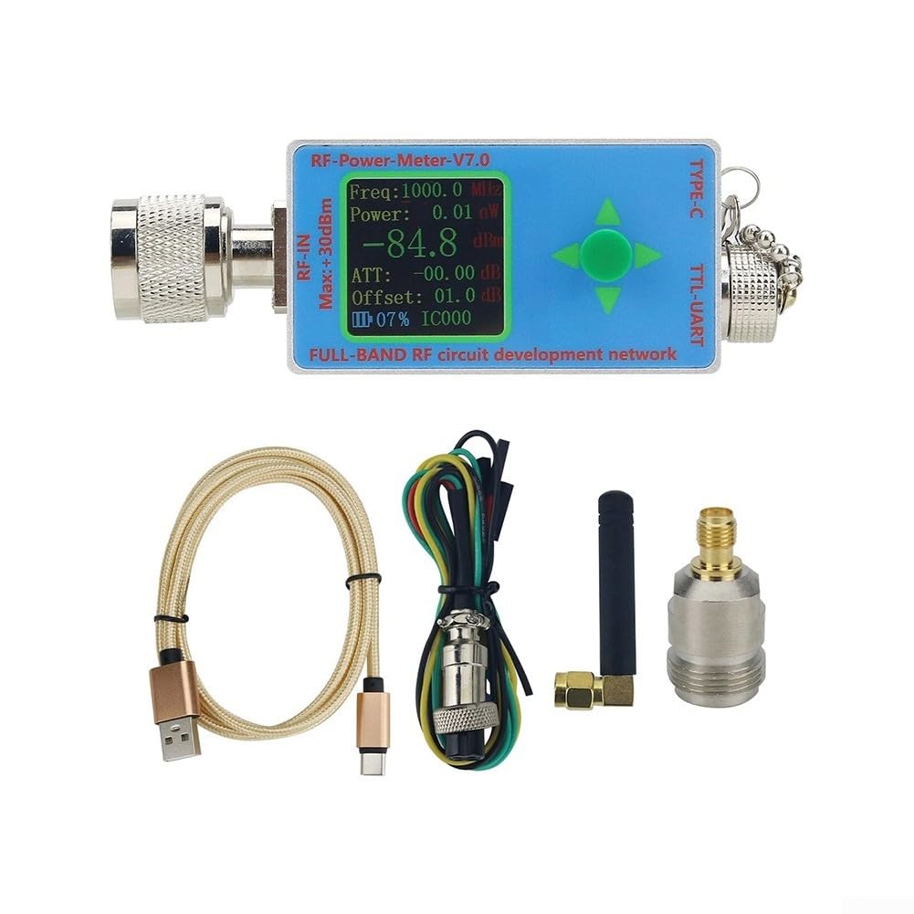 Medidor de potencia digital RF 10GHz Dispositivo de mano para análisis de radio - Medidor de fuerza de campo de alta precisión 30dBm N-Type