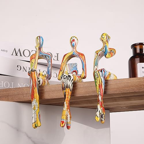 Set de 3 Estatuas Abstractas de Resina para Decoración miniatura 3