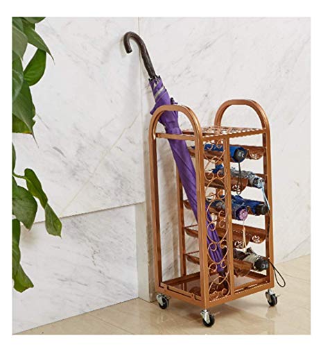 Support de Stockage de Grande Capacité pour Parapluies Longs et Pliants en Fer Forge