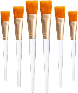 6 cepillos faciales suaves, aplicador de másc...