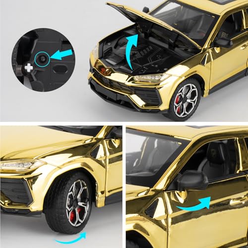 Modelo Lamborghini Urus 1:24 Metal Die-Cast con Sonido miniatura 5