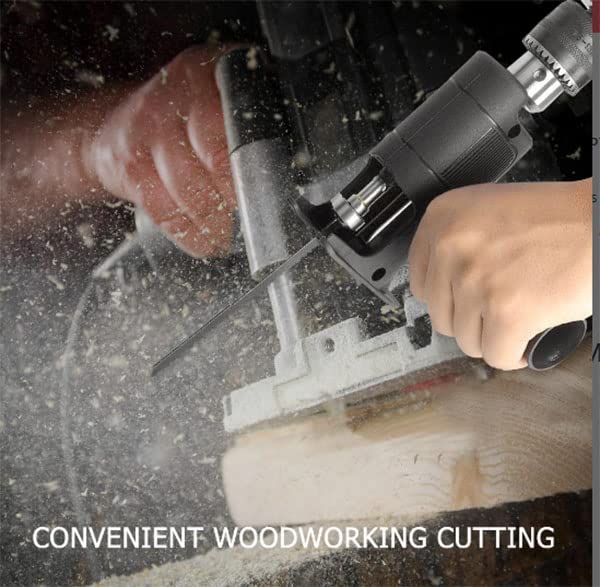 Image of YADAV DY Tools Multifunction Reciprocating Saw Attachment Change Electric Drill Into Reciprocat Saw Jig for The Wood Metal Cutting Metal File
