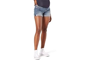 Signature by Levi Strauss & Co. Maternity Mid-Rise Shortie Shorts
