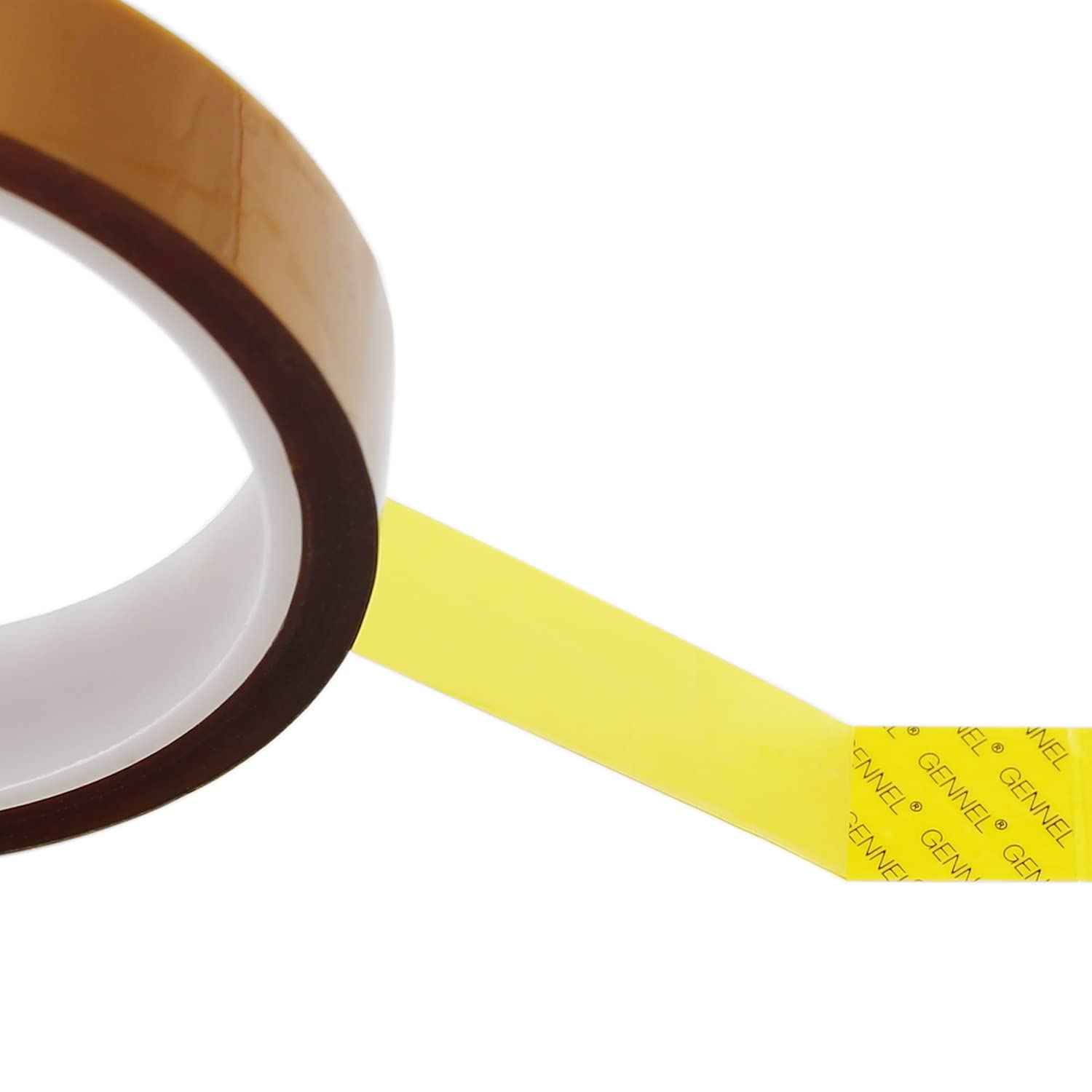GENNEL 10mm High Temperature Resistant Polyimide Tape, Heat Transfer Silicone Adhesive Tape for PCB Soldering Masking Protective