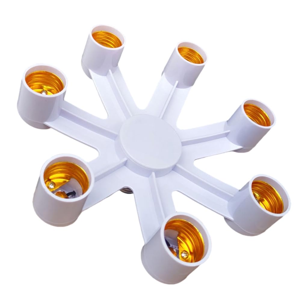 Tsophreniq 2/3/4/5/6/ Light Bulb Socket Splitter, E26/E27 Light Socket Adapter Conventer, Standard Base LED Bulb