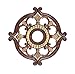 Livex Lighting 8216-63 Ceiling Medallion in Verona Bronze with Aged Gold Leaf Accents 0.1 x 0.1 x 1.5