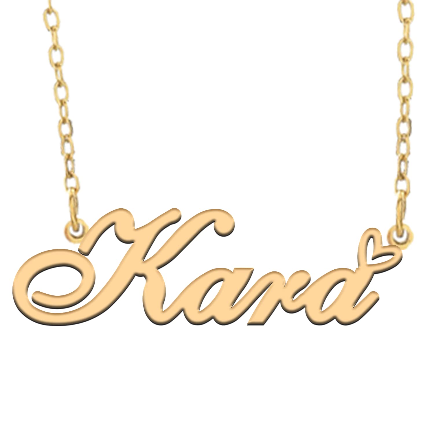 RONKAHSHOWCustom Name Necklace Customized Personalized Pendant Name Necklace with Heart Name Necklace Best Gift for Women Birthday Mother's Day Christmas New Year Wedding