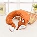 Produktbild Equickment U-förmiges Kissen V-Nackenkissen Nackenkissen Memory-Schaum Nackenkissen niedlich Tier U-Form Kissen Weiche Cartoon Füchse Nackenkissen für Büro Reisen braun
