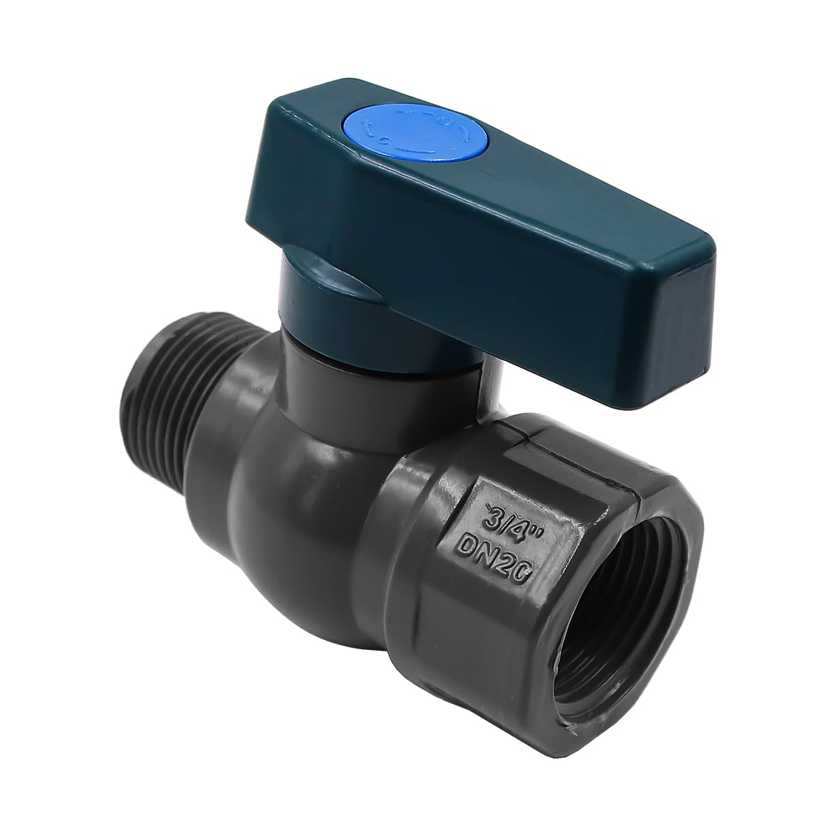 Gdfnmogo Kit rubinetto in PVC 3/4 Valvola di pioggia con adattatore per tubo di montaggio paratia per impianto di irrigazione da giardino, sistema di stoccaggio dell'acqua, kit di rubinetto per