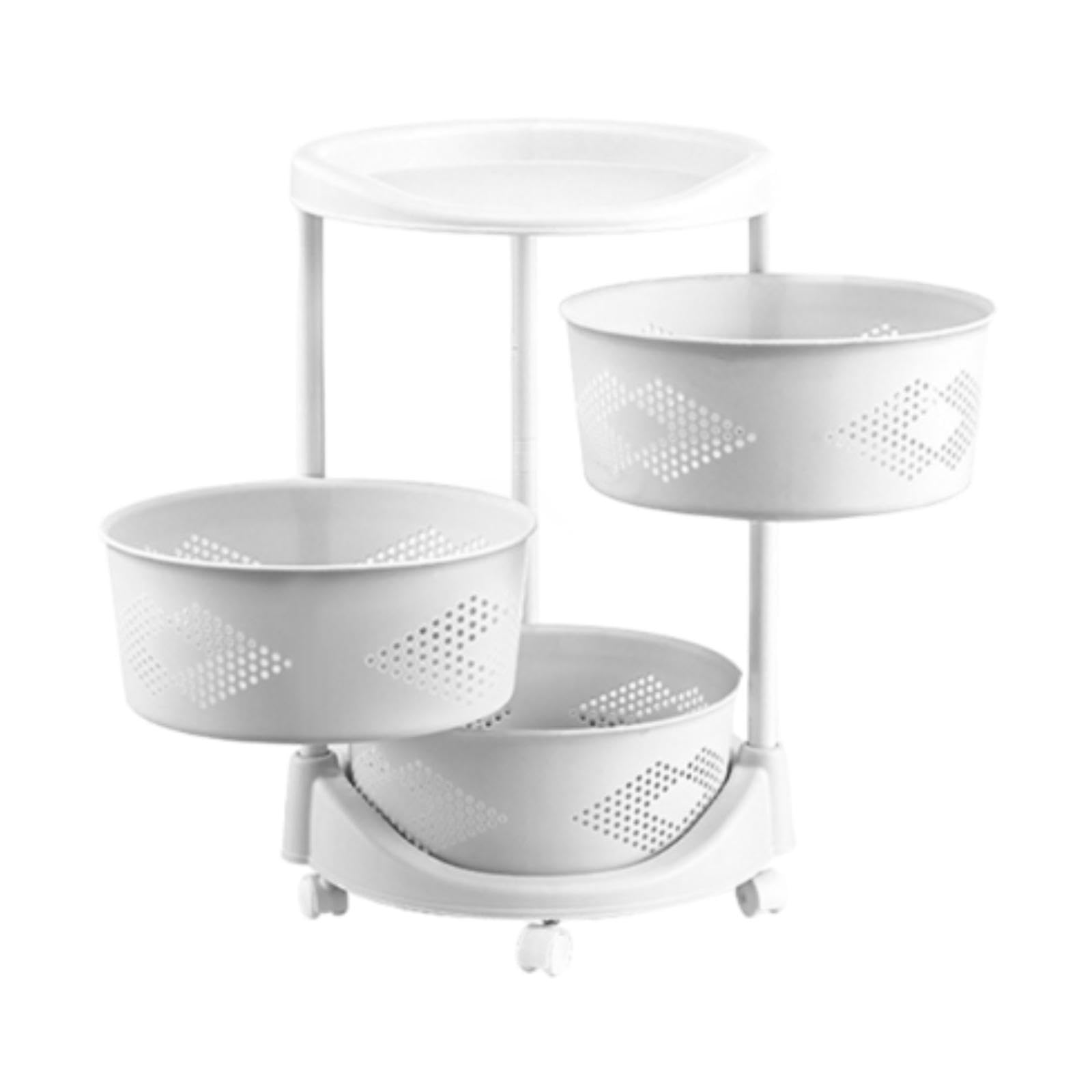 Rangement de cuisine rotatif à roulettes pour organiser vos repas en famille