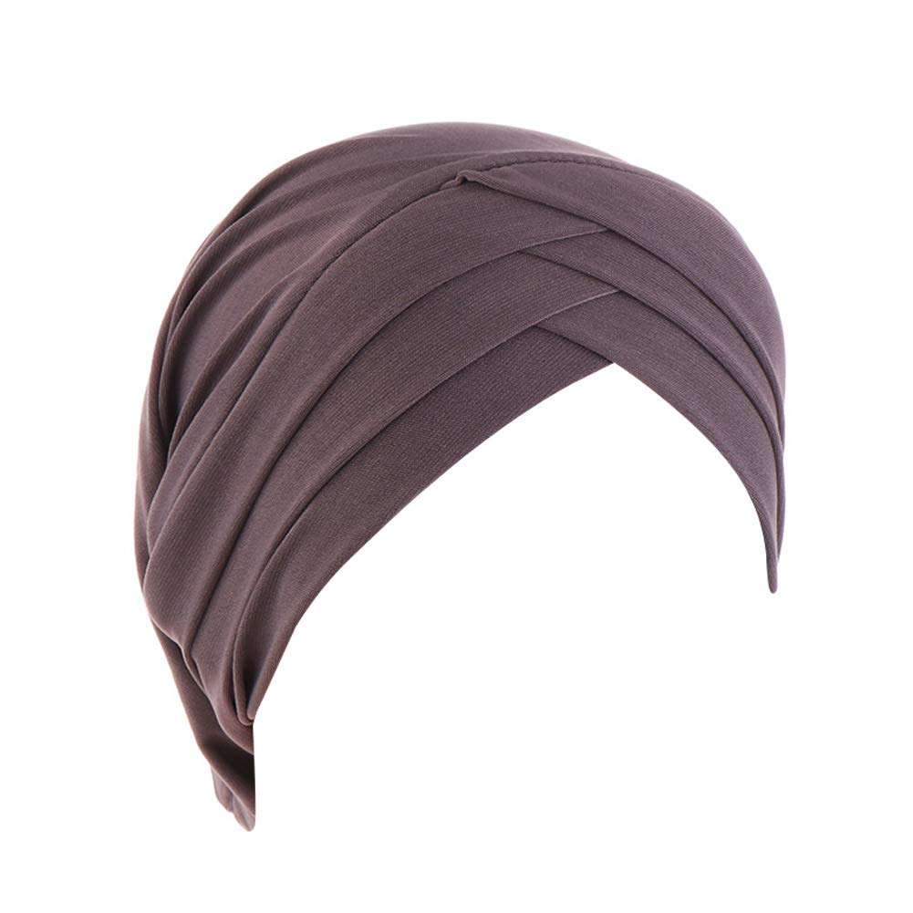 Asudaro Women's Coffee Chemotherapy Hat Turban Headscarf Head Scarf Chemo Muslim Hats Bandanas Summer Hat Headwrap Cancer Cap Indian Headbands