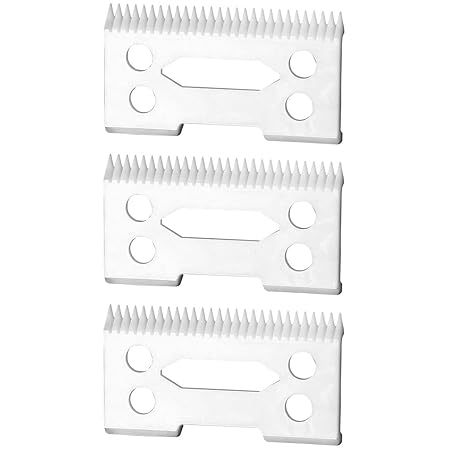 FOXSONIC 3 PCS Professional Hair Clipper Ceramic Blade 3PCS Replacement Blades for Wahl Magic Clip Senior Cordless Clipper