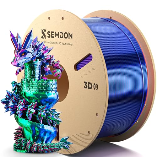 Image of PLA Filament 1.75mm, Neatly Wound 3D Printer Filament 2KG Spool (4.4lbs) | High Speed Tricolor PLA Filament Dimensional Accuracy 1.75mm + /- 0.02 mm, Silk PLA Filament