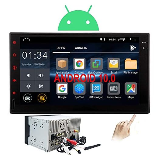 Double Din Car Stereo Android Head Unit 2 Din Car Radio Bluetooth GPS Navigation 7 inch Touch Screen Radio with in Dash Auto Audio Headunit 8 Core Car Tablet Receiver Support 2GB 32GB WiFi Video Out