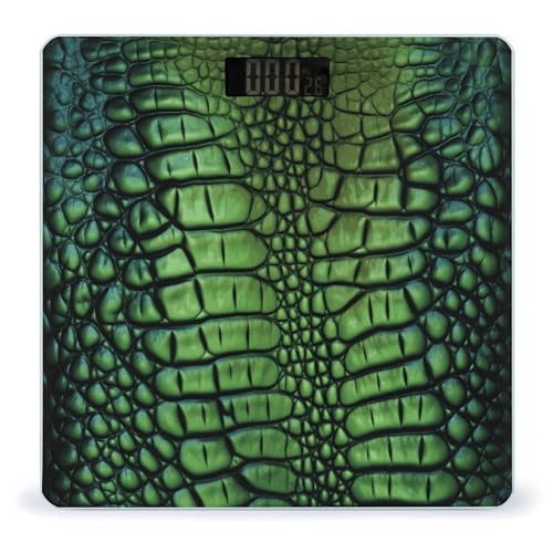 Báscula digital de baño con pantalla LCD grande y vidrio templado miniatura 1