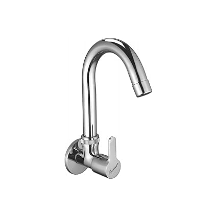 Coronet Shipra Brass Sink Cock with CP Flange: High-Performance Plumbing Fixture for Bathroom (Water-Saving) Modern Bathrooms Bathroom Fixtures Efficient Water Flow