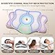 JINXIA Memory Foam Kissen, Nackenstützkissen, Orthopädisches Kissen, Ergonomisches Seitenschläferkissen für Seiten, Rücken und Bauchschläfer, Weiß und Grau
