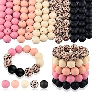 ASTARON 100 Stück 15mm Silikonperlen Set