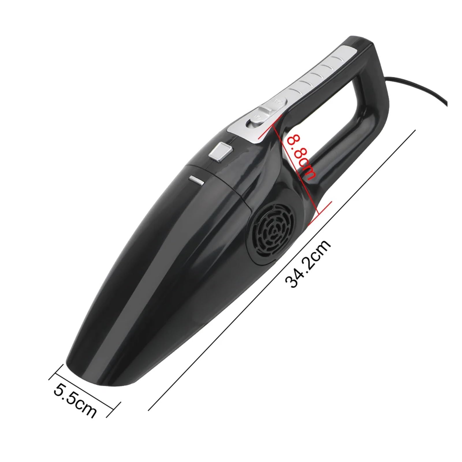 Odkurzacz Ręczny 12V 120W Odkurzacz Ręczny Do Pracy Na Mokro I Na Sucho Odkurzacz Podwójnego Zastosowania(White)