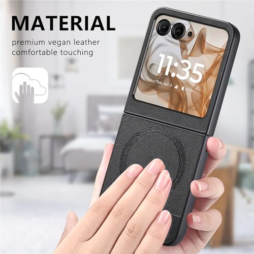 Coque Motorola Moto Razr 70 Plus étui tissu cuir
