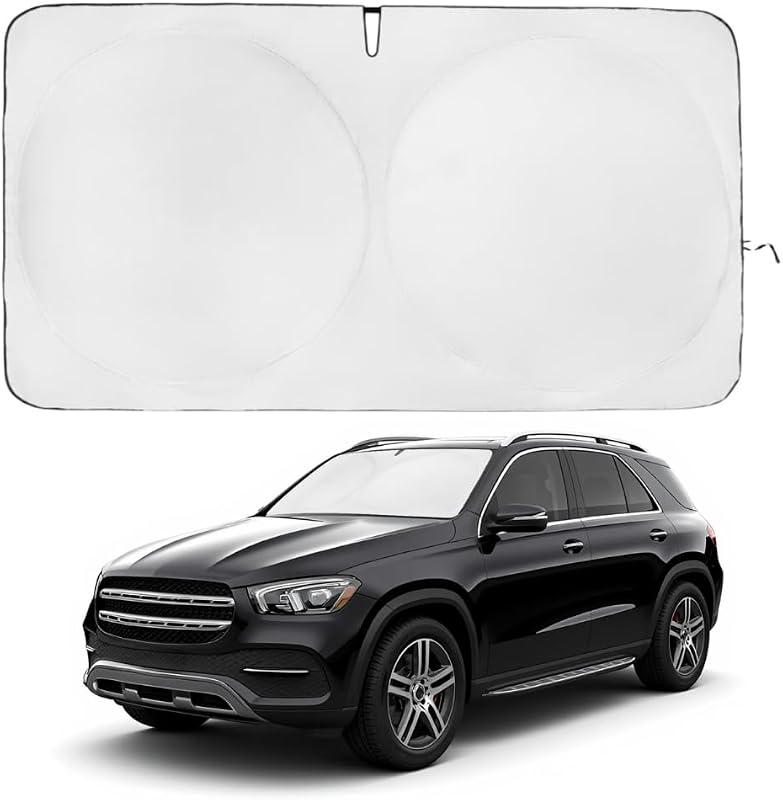 Protetor solar para para-brisa kinder Fluff para Mercedes Benz GLE 2020–2025 – 1 unidade