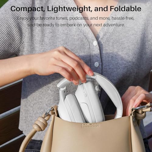 Image of TOZO Hybrid Noise Cancelling Headphones, 90H Playtime Wireless Over Ear Bluetooth Headset, Spatial Audio AI Chat with 5 Mics, Supports Dual Connection and USB-C Input, with 32 EQ Music Modes