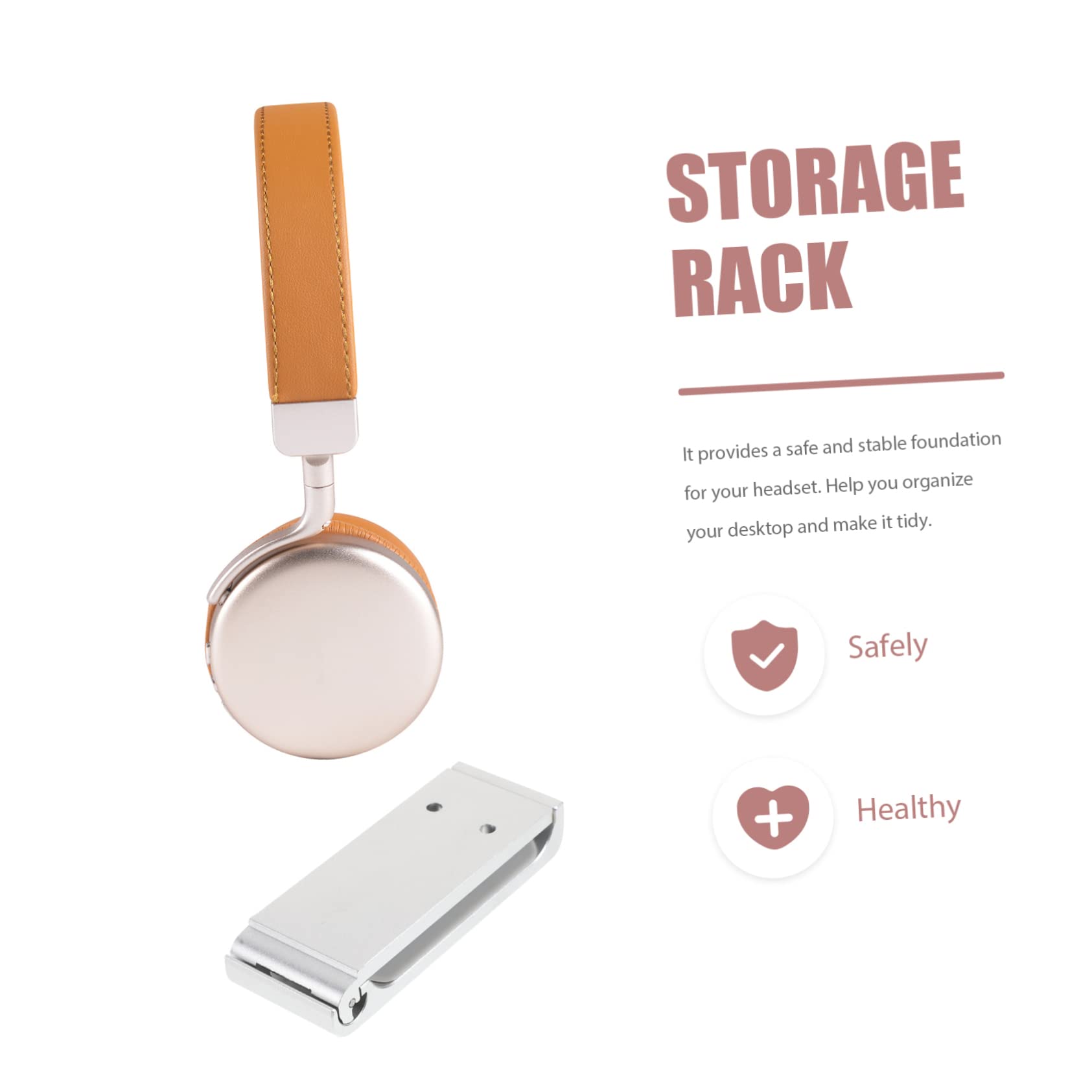 KOMBIUDA 4 Sätze Kopfhörerständer aus Aluminiumlegierung Teiliges Stabiler Halter für Gaming Headsets Tragfähigkeit Elegantes Design für Ordentliches Gaming Zubehör Silberfarben