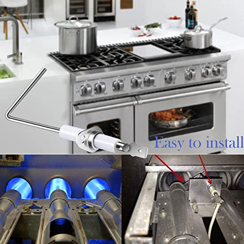 Furnace Flame Sensor Rod 62-23543-01 Replacement for Rheem, Ruud, WeatherKing, Thermal Zone, DuroGuard Furnace Replacement Ignitors 62-2354301, 6223543-01, 622354301 LUXRILIX