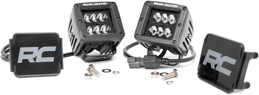 Dual 2" Cube LED Light Pods - 60W, 4800 Lumens CREE LEDs, Waterproof, Spot Focus Beam