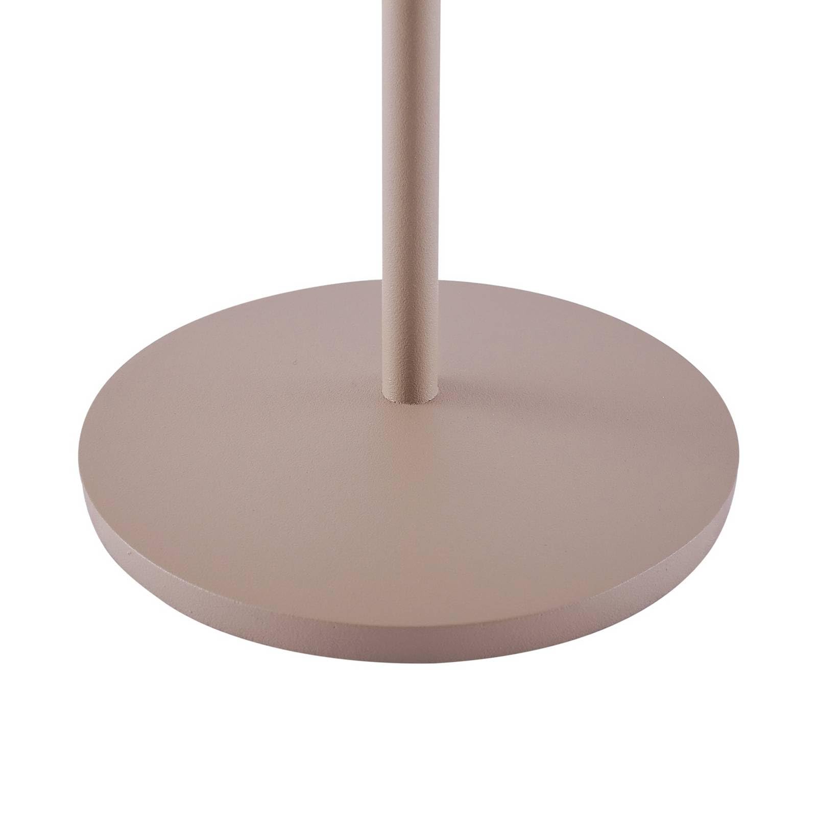 Lindby Lámpara de mesa LED regulable con batería inalámbrica con sensor táctil, lámpara de mesa portátil recargable para interior y exterior, lámpara de mesa LED exterior IP54, lámpara de batería para