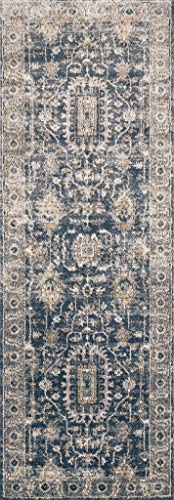 Tapete Loloi Teagan Denim Pebble 2'8" x 10'6" miniatura 2