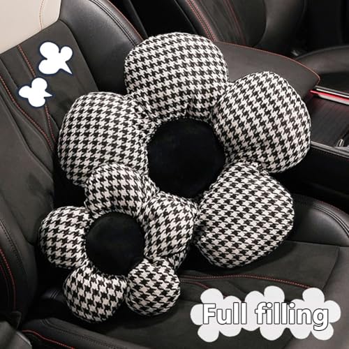 Set 4 Almohadas de algodón color floral para coche miniatura 6