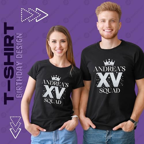 15th 16th Birthday Shirt Mis Quince Quinceanera, XV Crew, Quinceañera Sweet Fifteen Sixteen Shirt, Quince Squad, Sixteen Squad, Fifteen Squad White, Black4