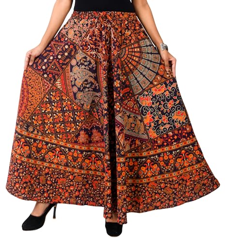 Image of Premium Cotton Skirt for Women with Pocket, Free Size