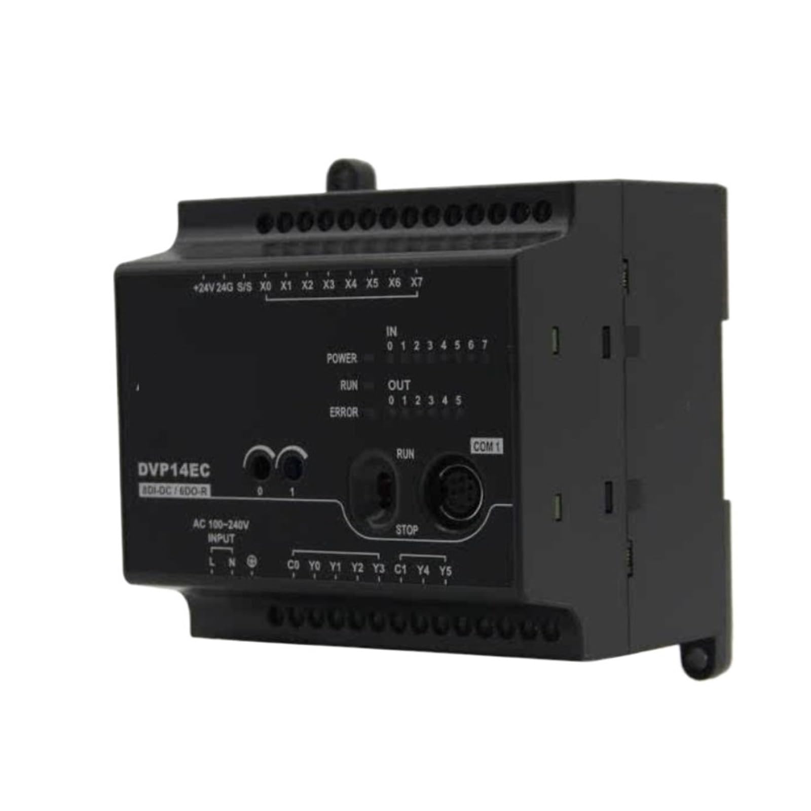 ANERTQUIH 1pcs PLC EC3 Series DVP10EC00R3 DVP10EC00T3 DVP14EC00R3 DVP14EC00T3 DVP16EC00R3 DVP16EC00T3 Programmable Controller(DVP10EC00R3)