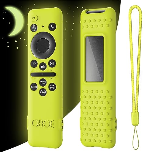 Image of OBOE Silicone Remote Cover for Samsung Smart Tv Remote Open Key Case, E-Glow in Dark Green