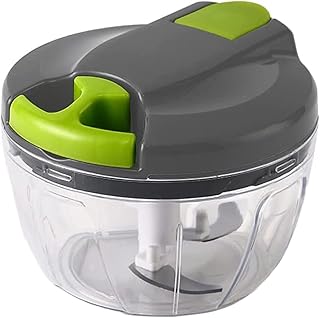 Glamified Manual Food Chopper,Sinnsally Manual Food Processor Vegetable Chopper,Kitchen Hand Food Shredder,Onion Slicer Cutter Dicer Grinder,Garlic Chopper Press,Blender Chopping Onions(Random Colour)