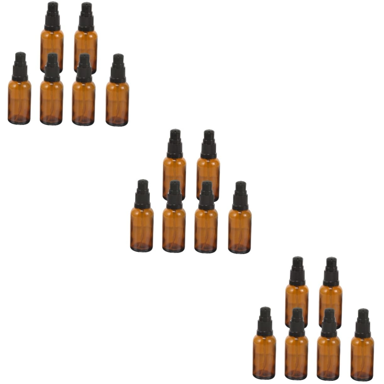 VICASKY 3 Set Bottiglie Viaggio Contenitori Ricaricabili Per Lozioni E Cosmetici Bottiglie Con Pompa Per Viaggi E Leggere E Sicure Per Borse E Valigie 6 Pezzi*3