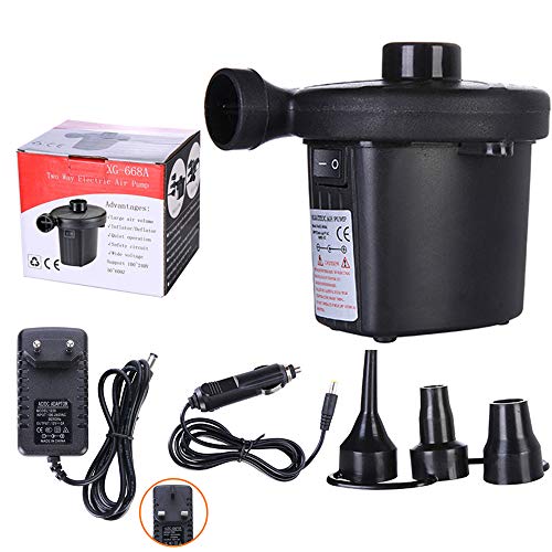 Preisvergleich Produktbild 0lwmk0 Elektrische Luftpumpe, Luftmatratze PumpeHaushalt Auto-luftpumpe Mini Inflatable Air Extractor, Für Aufblasbare Matratzen / Deflactor Für Pools, Boote, Aufblasbare Spielzeuge, Mit 3 Zubehör