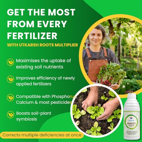 Image of Utkarsh Roots Multiplier Plant Food | Hairy Root Booster for Plants | Enhances Root Growth, Nutrient Uptake & Plant Health (1 Lit; Pack of 1)